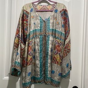 Johnny Was silk blouse